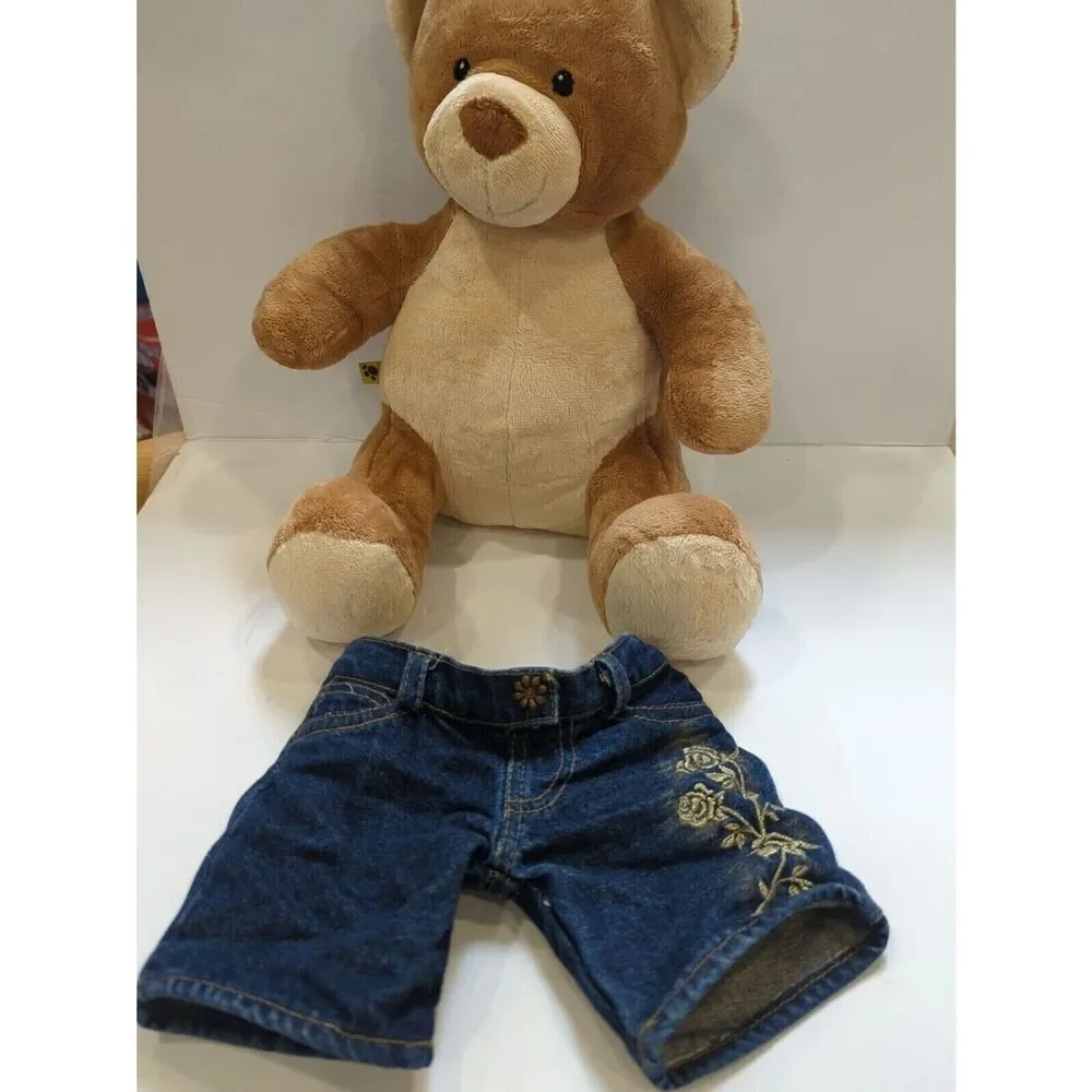 Build a Bear Retired Velvet Hugs Teddy Bear‎ Soft Beige Tan Plush BABW